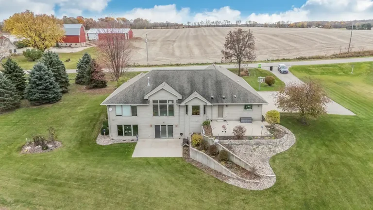 Mark Fesal Custom Built Home Drone View